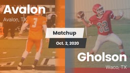 Matchup: Avalon vs. Gholson  2020