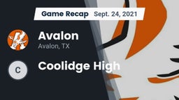 Recap: Avalon  vs. Coolidge High 2021