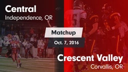 Matchup: Central vs. Crescent Valley  2016