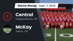 Recap: Central  vs. McKay  2018
