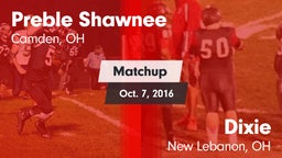 Matchup: Preble Shawnee vs. Dixie  2016