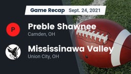 Recap: Preble Shawnee  vs. Mississinawa Valley  2021