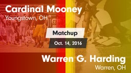 Matchup: Cardinal Mooney vs. Warren G. Harding  2016