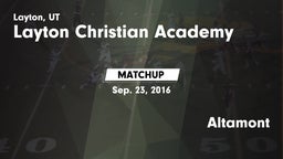 Matchup: Layton Christian Aca vs. Altamont 2016