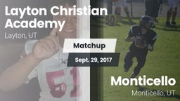 Matchup: Layton Christian Aca vs. Monticello  2017