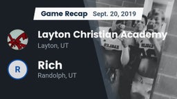 Recap: Layton Christian Academy  vs. Rich  2019