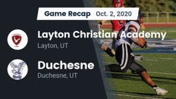 Recap: Layton Christian Academy  vs. Duchesne  2020