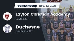 Recap: Layton Christian Academy  vs. Duchesne  2021