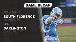 Recap: South Florence  vs. Darlington  2016