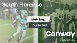 Matchup: South Florence vs. Conway  2016