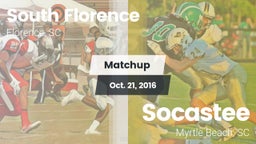 Matchup: South Florence vs. Socastee  2016