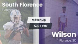 Matchup: South Florence vs. Wilson  2017