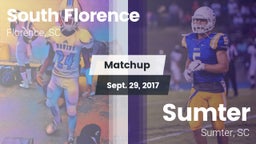 Matchup: South Florence vs. Sumter  2017