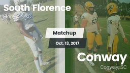 Matchup: South Florence vs. Conway  2017