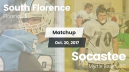 Matchup: South Florence vs. Socastee  2017