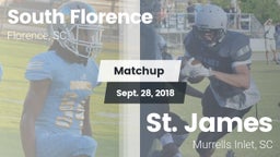 Matchup: South Florence vs. St. James  2018