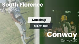 Matchup: South Florence vs. Conway  2018