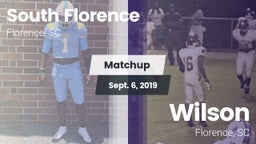 Matchup: South Florence vs. Wilson  2019