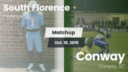 Matchup: South Florence vs. Conway  2019