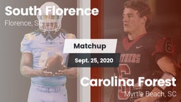 Matchup: South Florence vs. Carolina Forest  2020