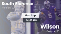 Matchup: South Florence vs. Wilson  2020