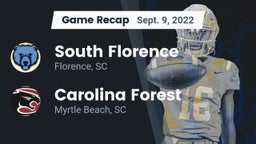 Recap: South Florence  vs. Carolina Forest  2022