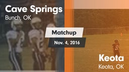 Matchup: Cave Springs vs. Keota  2016