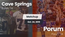 Matchup: Cave Springs vs. Porum  2019