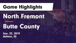North Fremont  vs Butte County  Game Highlights - Jan. 22, 2019