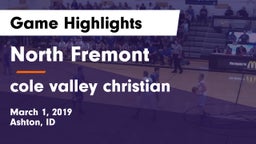 North Fremont  vs cole valley christian Game Highlights - March 1, 2019