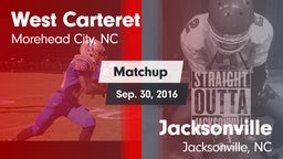 Matchup: West Carteret vs. Jacksonville  2016