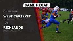 Recap: West Carteret  vs. Richlands  2016