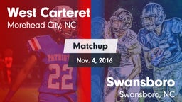 Matchup: West Carteret vs. Swansboro  2016