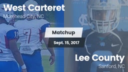 Matchup: West Carteret vs. Lee County  2017
