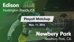 Matchup: Edison  vs. Newbury Park  2016