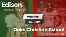 Matchup: Edison  vs. Oaks Christian School 2017