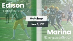Matchup: Edison  vs. Marina  2017