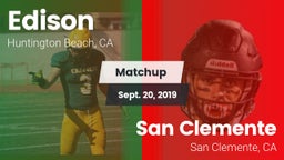 Matchup: Edison  vs. San Clemente  2019