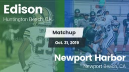 Matchup: Edison  vs. Newport Harbor  2019