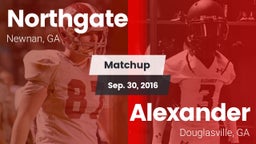Matchup: Northgate vs. Alexander  2016
