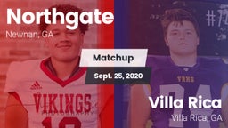 Matchup: Northgate vs. Villa Rica  2020