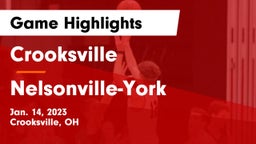 Crooksville  vs Nelsonville-York  Game Highlights - Jan. 14, 2023