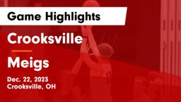 Crooksville  vs Meigs  Game Highlights - Dec. 22, 2023