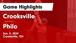 Crooksville  vs Philo  Game Highlights - Jan. 5, 2024