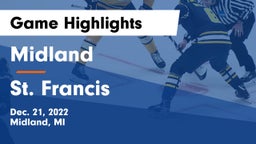 Midland  vs St. Francis  Game Highlights - Dec. 21, 2022