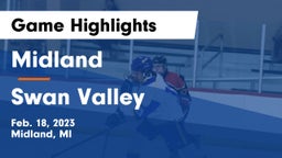 Midland  vs Swan Valley  Game Highlights - Feb. 18, 2023