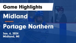 Midland  vs Portage Northern  Game Highlights - Jan. 6, 2024