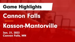 Cannon Falls  vs Kasson-Mantorville  Game Highlights - Jan. 21, 2022