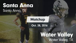 Matchup: Santa Anna vs. Water Valley  2016