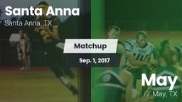 Matchup: Santa Anna vs. May  2017